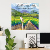 Poster Psaume 46:10 (Bureau à domicile)