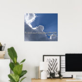 Poster Psaume 46:10 (Bureau à domicile)