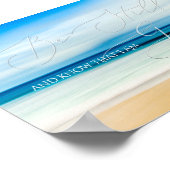 Poster Psaume 46 10, Be Still Beach, Océan Calme (Coin)