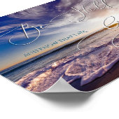 Poster Psaume 46 10, Be Still Beach Sun Rise (Coin)