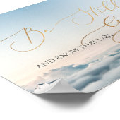 Poster Psaume 46 10, Être encore au-dessus du nuage (Coin)