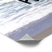 Poster Psaume 46:1 Bible Verse Beach (Coin)