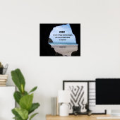 Poster Psaume 46:1 God is our refuge and strength... (Bureau à domicile)