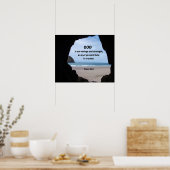 Poster Psaume 46:1 God is our refuge and strength... (Cuisine)