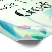 Poster Psaume 46 Soyez Encore Et Connaissez Floral Rose (Coin)