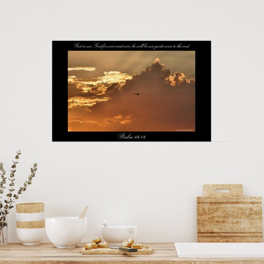 Poster Psaume 48:14 (Cuisine)