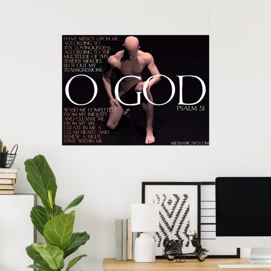 Poster Psaume 51 (Bureau à domicile)