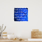 Poster Psaume 51:10 (Cuisine)