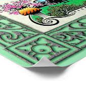 Poster Psaume 51:12 ~ Hébreu, anglais et translittération (Coin)