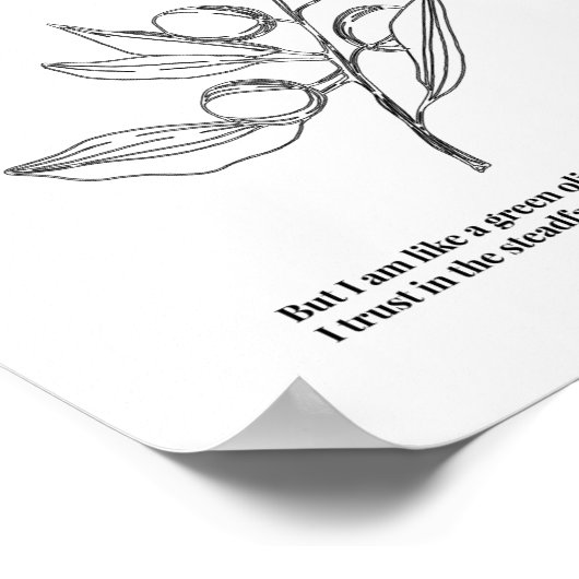 Poster Psaume 52:8 (Coin)