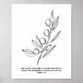 Poster Psaume 52:8 (Devant)