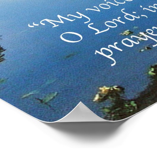 Poster Psaume 5:3 (Coin)