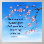 Poster Psaume 62:1 (Devant)