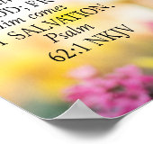 Poster Psaume 62:1 Segond 21 sur fond d'image (Coin)