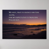 Poster Psaume 62:5 (Devant)