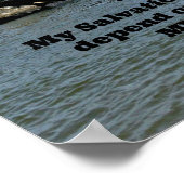 Poster Psaume 62:7 Mon salut et mon honneur dépendent de  (Coin)