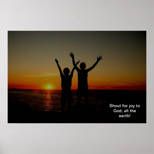 Poster Psaume 66:1 (Devant)