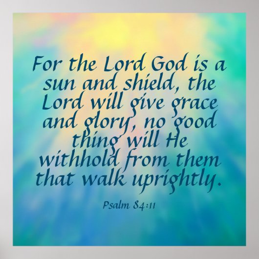 Poster Psaume 84:11 (Devant)