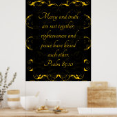 Poster Psaume 85:10 (Cuisine)