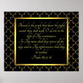 Poster Psaume 89:15-16 (Devant)