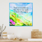 Poster Psaume 90:12 (Cuisine)