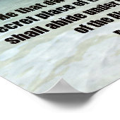 Poster Psaume 91:1 (Coin)