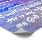 Poster Psaume 91:1-2 Celui qui habite dans le lieu secret (Coin)