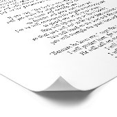 Poster Psaume 91 Écriture L'Éternel est mon refuge (Coin)