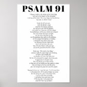 Poster Psaume 91 Écriture L'Éternel est mon refuge (Devant)
