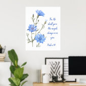 Poster Psaume 91 Il donnera à ses anges l'inspiration (Bureau à domicile)
