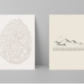 Poster Psaume 91 Les empreintes digitales de Dieu Bible c