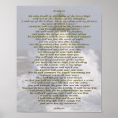 Poster Psaume 91 NIV (Devant)