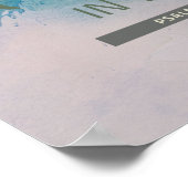 Poster Psaume aquarelle 56:3 (Coin)