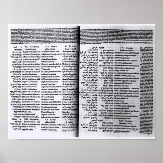 Poster Psaume de David : Psalterim Octaplums, 1516 (Devant)