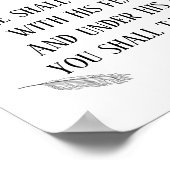 Poster Psaume moderne 91 Plumes d'art biblique Symbole ch (Coin)