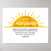 Poster Psaume soleil jaune (Devant)