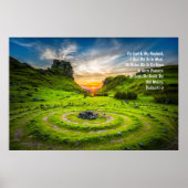 Poster Psaume vert 23:1-2 Prophète oint (Devant)