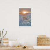 Poster Psaumes 102:13 avec Pensacola Beach Sunrise (Cuisine)