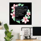 Poster Psaumes 111:10 (Bureau à domicile)