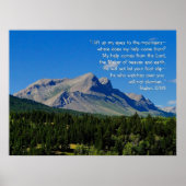 Poster Psaumes 121:1-3 (Devant)