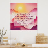 Poster Psaumes 19:14 (Cuisine)