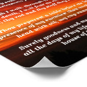 Poster Psaumes 23 : 1-6 (Coin)