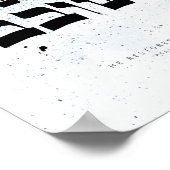 Poster Psaumes 23,3 - Il restaure mon âme, Calligraphie (Coin)