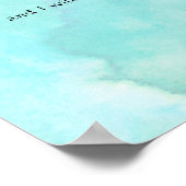 Poster Psaumes 23 Arrière - plan d'aquarelle (Coin)