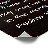 Poster Psaumes 30:4-5 (Coin)