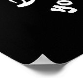 Poster Psaumes 37:4 Bordure noire (Coin)