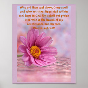 Poster Psaumes 43 v5 foi, inspirant stimulant