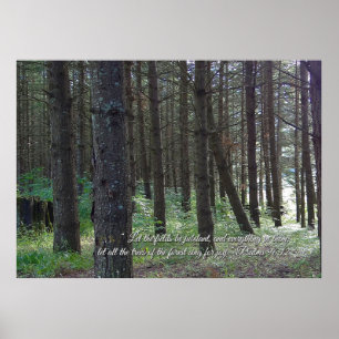 Poster Psaumes 96:12 Inspirational