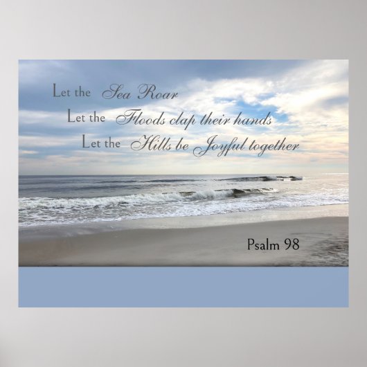 Poster Psaumes 98 Que la mer gronde (Devant)