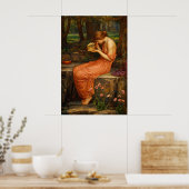 Poster Psyché ouvrant la boîte dorée par Waterhouse (Cuisine)